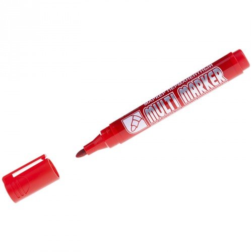 Crown Маркер перманентный 2,0мм красный Multi marker CPM-800