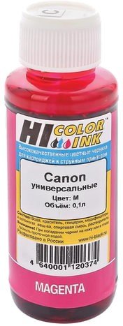 Чернила HI-COLOR для CANON универсальные, пурпурные, 0,1 л, водные