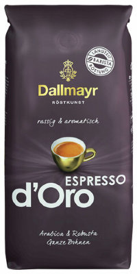 Кофе в зернах DALLMAYR (Даллмайер) "Espresso d`Oro", 1000 г, вакуумная упаковка, 546000000