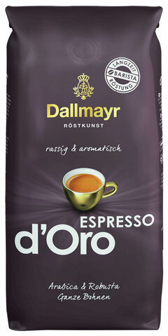 Кофе в зернах DALLMAYR (Даллмайер) "Espresso d`Oro", 1000 г, вакуумная упаковка, 546000000