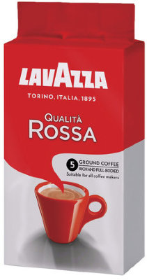 Кофе молотый LAVAZZA "Qualita Rossa", 250 г, вакуумная упаковка, 3580