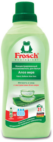 Кондиционер-ополаскиватель для белья 750 мл FROSCH "Алоэ Вера" (), концентрат, ЭКО, 1209329