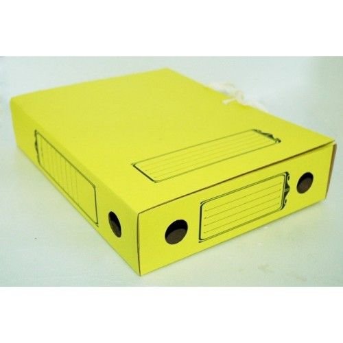 Эврика Архивная папка на завязках 75 мм, желтая (на 700 листов А4) А-П/З-Ц