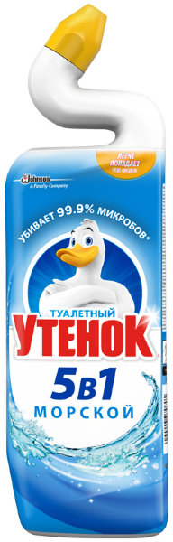 Средство для туалета Туалетный утенок "Морской", 5в1, 900мл