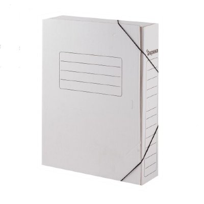 Эврика Архивная папка на резинках 75 мм белая (на 700 листов А4) 6822