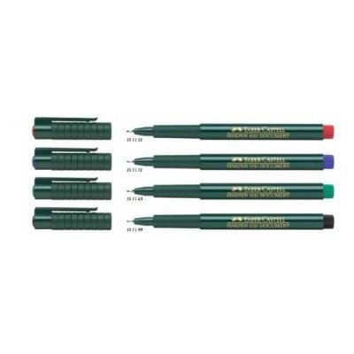 Faber-Castell Ручка капиллярная FINEPEN 1511 зеленая, 0,4мм 151163
