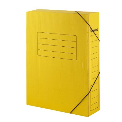 Эврика Архивная папка на резинках 75 мм желтая (на 700 листов А4) 6827
