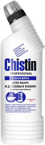 Чистящее средство Chistin Professional, для ванн и душевых, 750мл