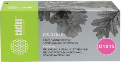 Картридж лазерный CACTUS (CS-D101S) для SAMSUNG ML2160/65/SCX-3400/3405, ресурс 1500 стр.
