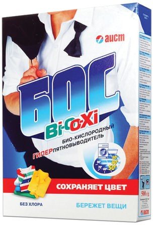 Средство для отбеливания и чистки тканей 500 г, БОС "Bio Oxi", порошок