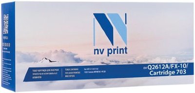 Картридж лазерный NV PRINT (NV-Q2612A/FX-10/703) для HP/CANON LaserJet/i-SENSYS, ресурс 2000 стр.