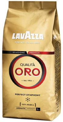 Кофе в зернах LAVAZZA "Qualita Oro", арабика 100%, 500 г, вакуумная упаковка, 1936