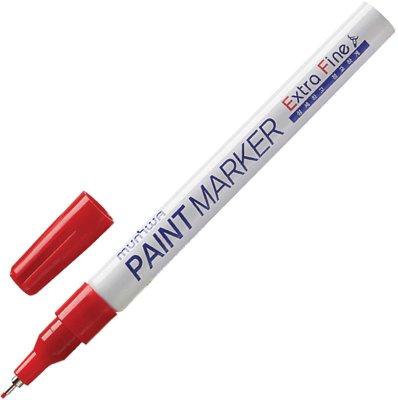 Маркер-краска лаковый MUNHWA "Extra Fine Paint Marker", КРАСНЫЙ, 1 мм, нитро-основа