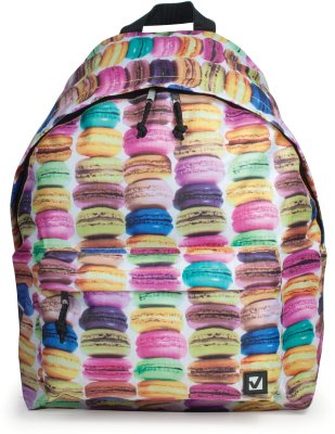 Рюкзак BRAUBERG, универсальный, сити-формат, разноцветный, "Сладости", 20 литров, 41х32х14 см