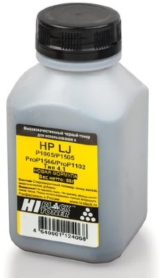 Тонер HI-BLACK для HP LJ P1005/1006/1102/1505/1566, фасовка 85 г