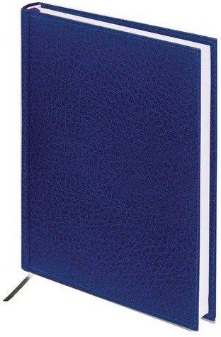 Ежедневник недатированный А5 (138х213 мм) BRAUBERG "Profile", под фактурную кожу, 160 л., синий, 123426