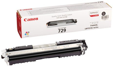 Картридж лазерный CANON (729BK) LBP7010C/7018C, черный, ресурс 1200 страниц, оригинальный