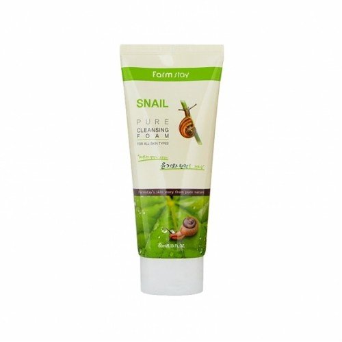 FarmStay Snail Pure Cleansing Foam – Пенка для умывания с экстрактом муцина улитки, 180 мл.