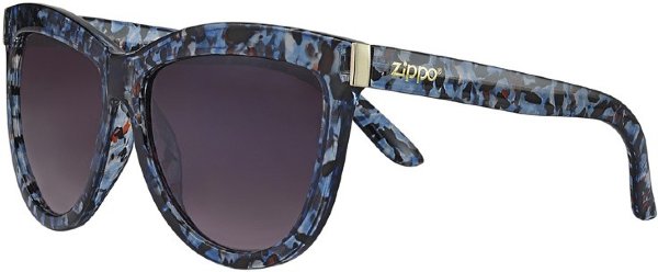 Очки солнцезащитные ZIPPO, синие, оправа, линзы и дужки из поликарбоната