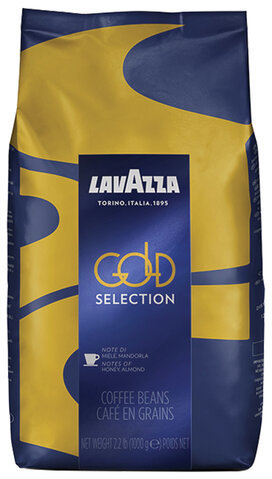 Кофе в зернах LAVAZZA "Gold Selection", 1000 г, вакуумная упаковка, 4320