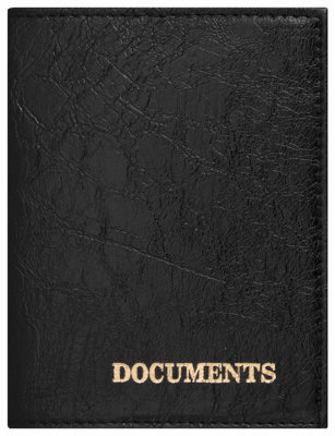 Обложка для автодокументов STAFF, экокожа, "DOCUMENTS", черная, 237181