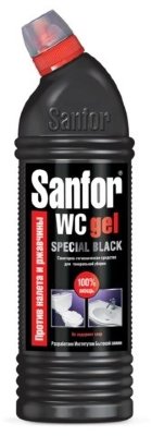 Чистящее средство 750 г, SANFOR WC gel (Санфор гель) "Special Black"