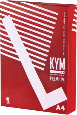 Бумага офисная А4, класс "A", KYM LUX PREMIUM, 80 г/м2, 500 л., белизна 170% (CIE)