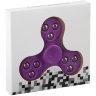 СПИННЕР пластик мульти фиолетовый Roller ball Fidget Spinner- violet Color PACK 9х9*1,1 см.