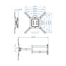 Настенный кронштейн для LED/LCD телевизоров  DIX-18W WHITE