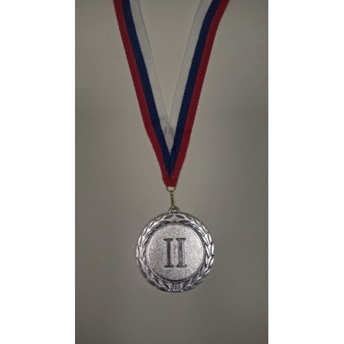 ИГ "Квадра" Медаль металлическая 2 место, 70мм с лентой 4127