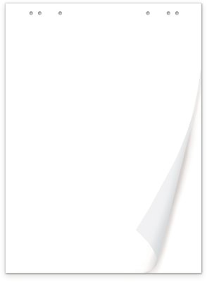 Блокнот для флипчарта BRAUBERG, 20 листов, чистые, 67,5х98 см, 80 г/м2