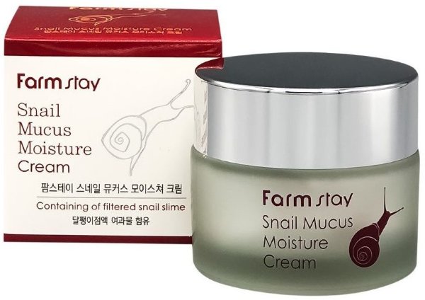 FarmStay Snail Mucus Moisture Cream – Увлажняющий крем для лица с экстрактом муцина улитки, 50 мл.