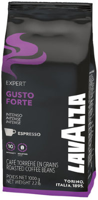 Кофе в зернах LAVAZZA "Gusto Forte Expert", 1000 г, вакуумная упаковка, 2868