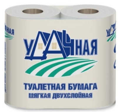Veiro Вейро Туалетная бумага Удачная 2-х слойная, 4 шт