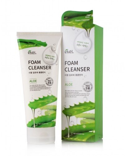 EKEL Foam Cleanser Aloe - Очищающая пенка для лица с экстрактом алоэ, 180 мл.