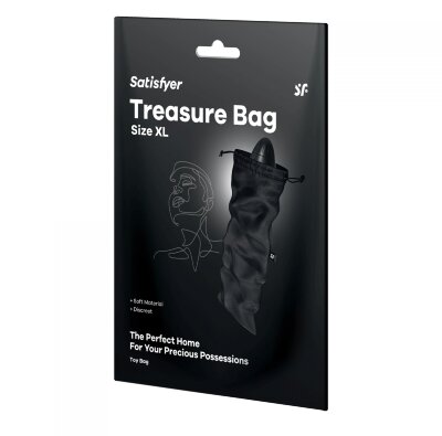 Черный мешочек для хранения игрушек Treasure Bag XL