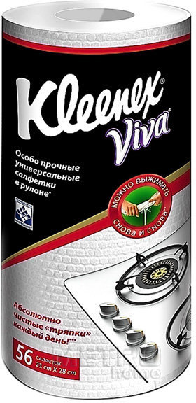 KLEENEX Viva Тряпки универсальные в рулоне 56 листов