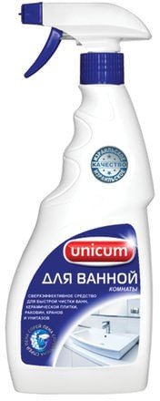 Чистящее средство 500 мл, UNICUM (Уникум), для ванной комнаты и сантехники, спрей