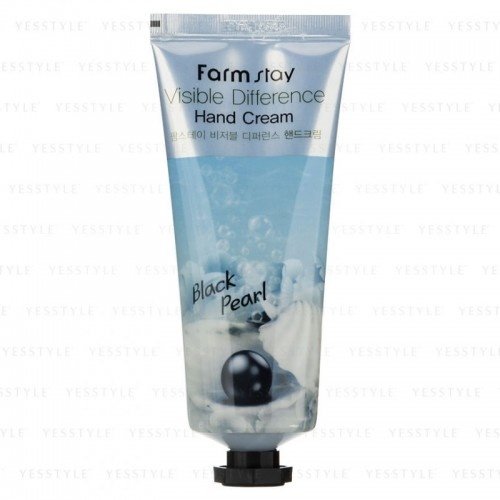 FarmStay Visible Difference Hand Cream Black Pearl – Крем для рук с экстрактом черного жемчуга, 100 мл.