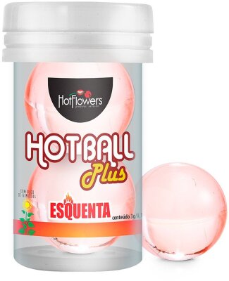 Лубрикант на масляной основе Hot Ball Plus с разогревающим эффектом (2 шарика по 3 гр.)