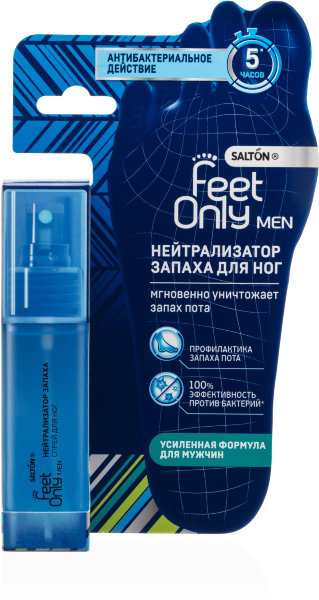 SALTON MEN Feet Only Нейтрализатор запаха для ног мужской, 60 мл