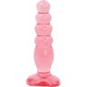 Розовая анальная пробка Crystal Jellies 5  Anal Delight - 14 см.