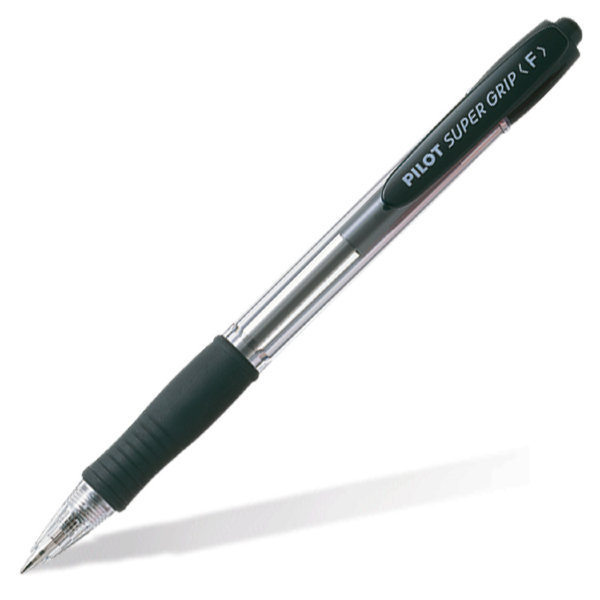 Ручка шариковая Pilot Super Grip черная 0,7мм BPGP-10R-F(B) ***К172040
