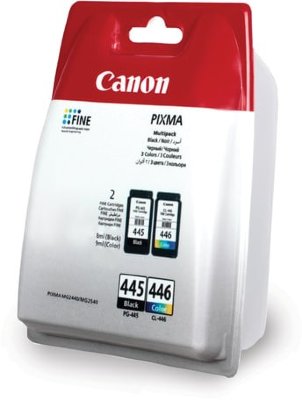 Картридж струйный CANON (PG-445/CL-446) PIXMA MG2440/MG2540, комплект, оригинальный, 2 цвета, 180 стр.