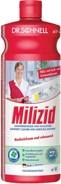 Средство для уборки санитарных помещений 1 л, DR.SCHNELL "Milizid" ("Милицид"), кислотное