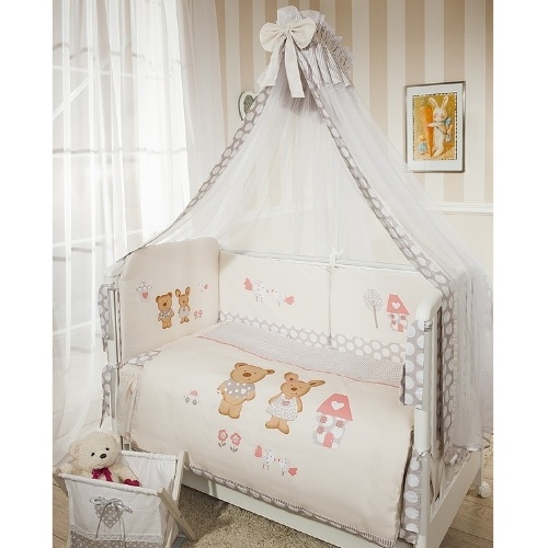 Белая детская кроватка-трансформер с вставками из бука - Malibu | Купить в Piccolo